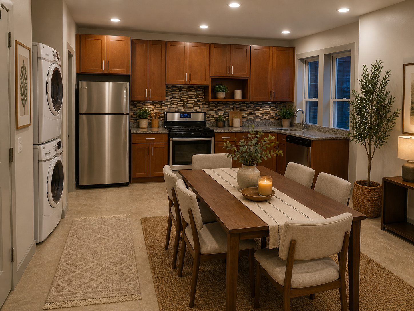 Kitchen at 73 James Street Adams Apartments